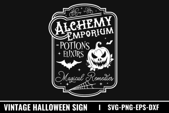 Alchemy Emporium Potions Elixirs Magical Graphics for Crafts