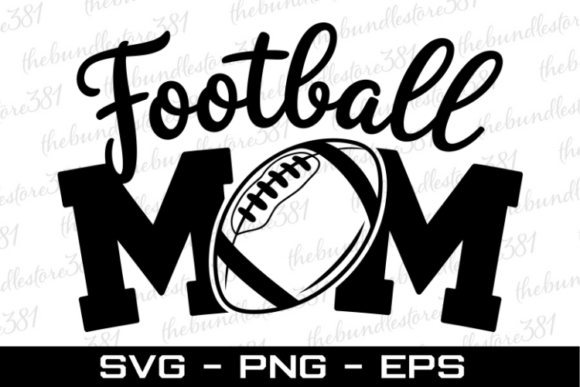Football Mom SVG Cut File for Crafts and Graphics