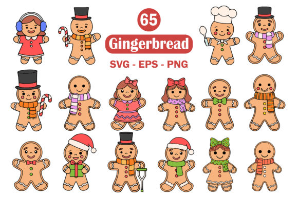 Gingerbread Vector Illustration for Graphics and Illustrations