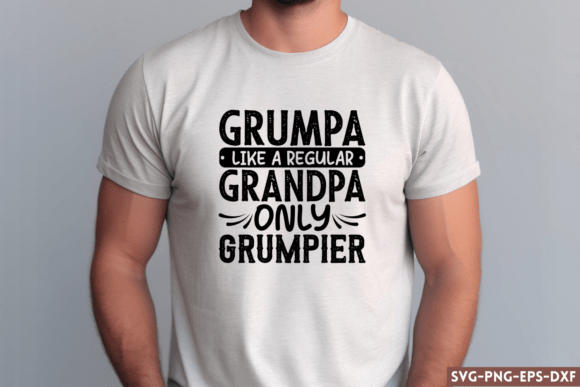 Grumpa Like a Regular Grandpa Only Grump SVG for Crafts