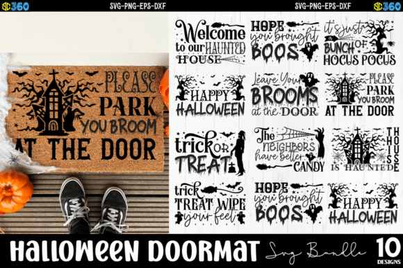 Halloween Doormat SVG Bundle for Crafts and Graphics