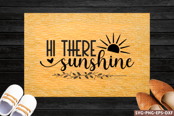 Hi There Sunshine SVG for Crafts and Graphics