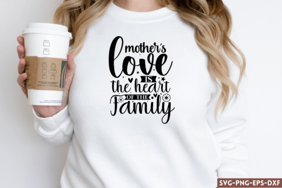 Mother's Love SVG for Crafts and Graphics
