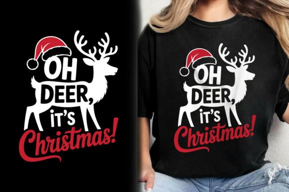 Oh Deer It's Christmas T-Shirt Design Review