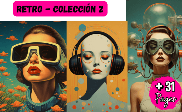 RETRO-COLECCIÓN 2: A Graphic Design Asset for Branding and Marketing