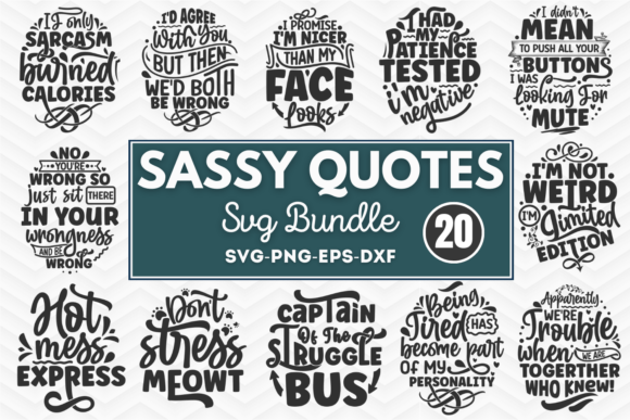 Sassy SVG Bundle for Modern Graphics and Crafts