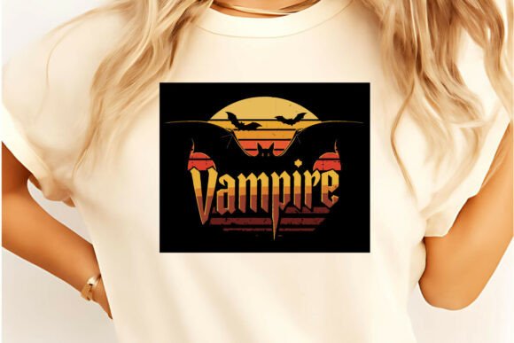 Vampire – Gothic Halloween T-Shirt Design Graphics