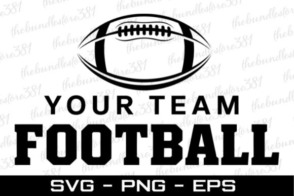 Your Team Football SVG Cut File for Crafts and Graphics